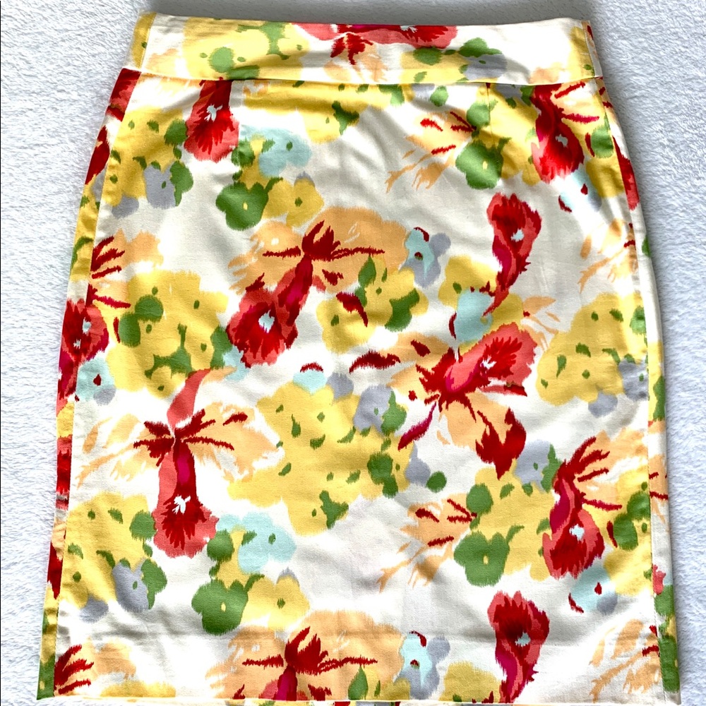 J.Crew Skirt Midi Flowers